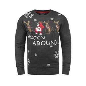 XMas Crew – Père-Noël & Rennes Dansant – Pull Vintage Homme