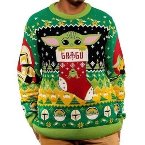 Yoda Noël – Extraterrestre Festif – Pull Noël Homme